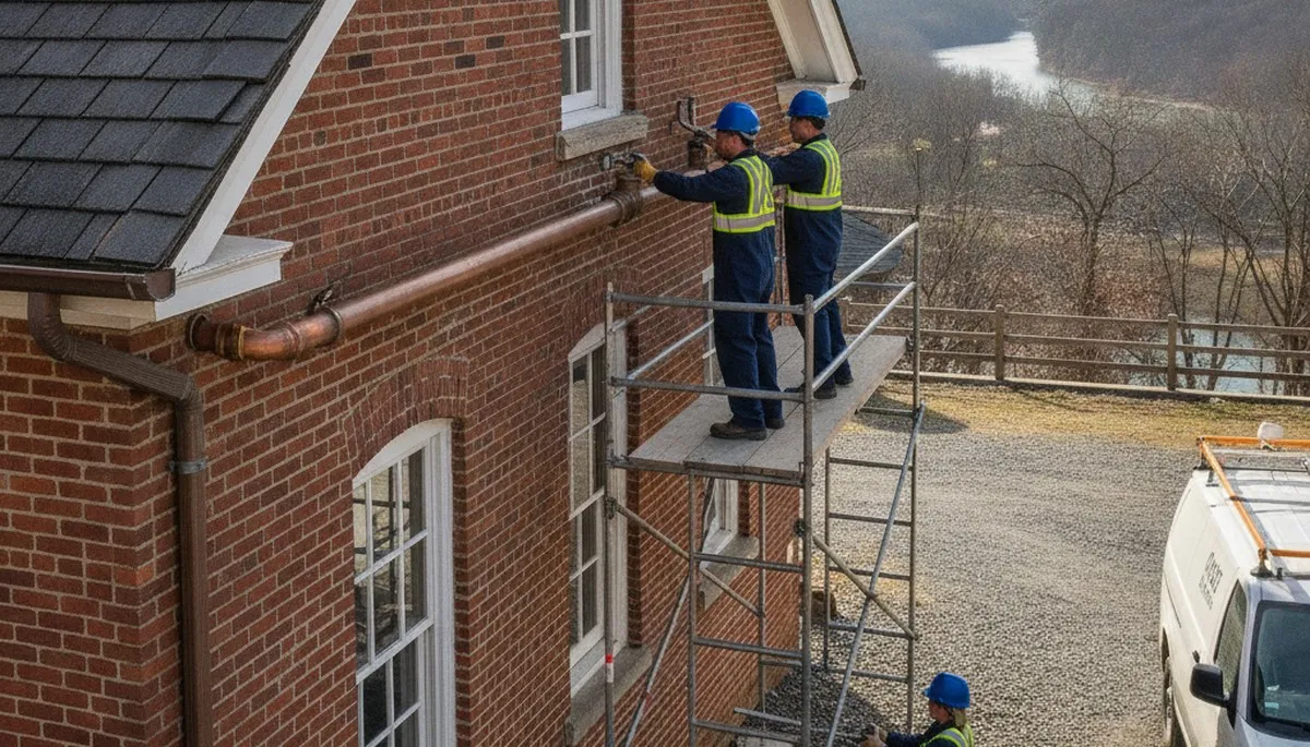 Plumber repairing leak in Chattanooga, TN for bestplumbingchattanoogatn-new.com